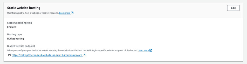 aws bucket website endpoint